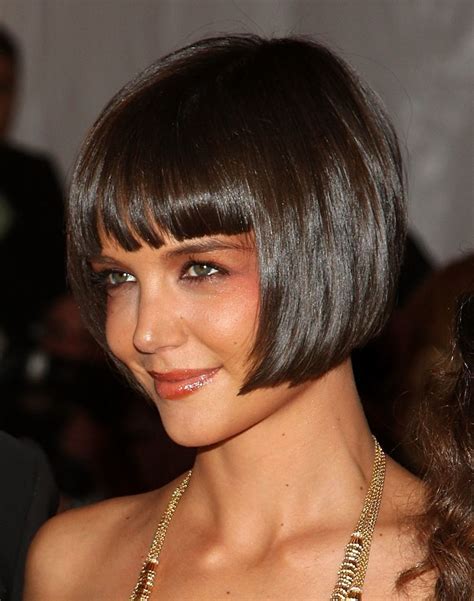 katie holmes hairstyles short bob haircut