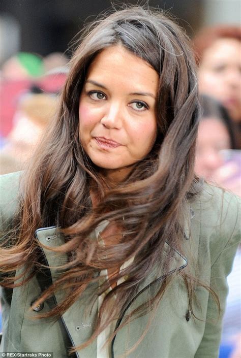 katie holmes new gray hair