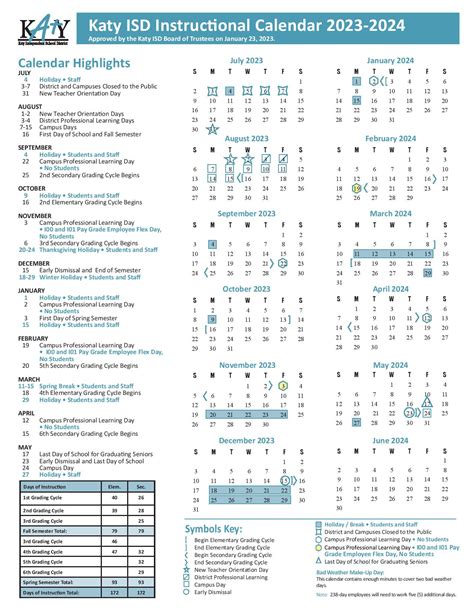 Katy Isd 2024-25 Calendar