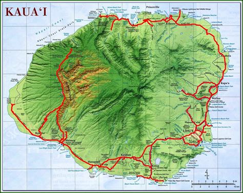 kauai road closure map