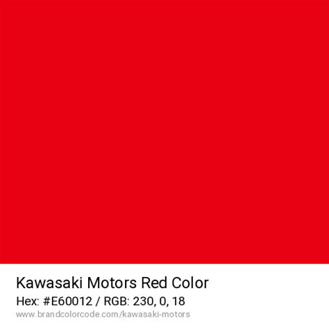 Kawasaki Red Paint Code