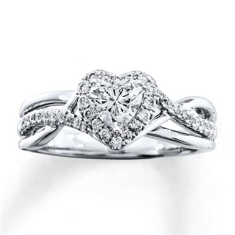 kay heart shaped engagement rings