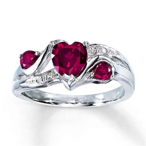 kay jewelers ruby engagement rings