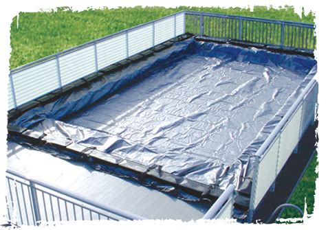 YardGuard™ Blue AboveGround Safety Cover for use with 16' x 32' Kayak