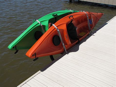 2 Kayak or SUP Dock Rack Stores Boats Over the Water