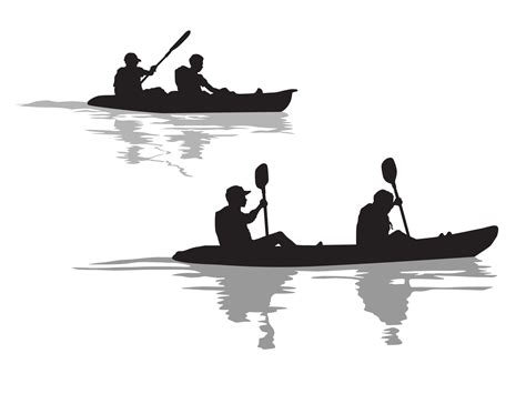 kayak from plastic for fishing and tourism vector illustration 489805