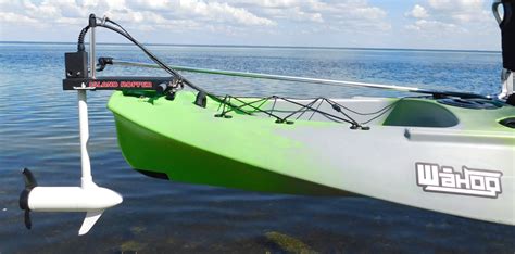 Kayak Transom Motor For Micro Power Pole Ready Inserts