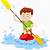kayaking cartoon images