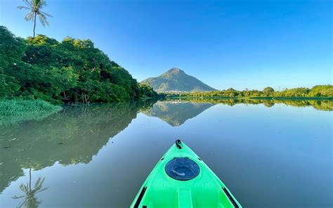 kayaking at sunrise Mauritius