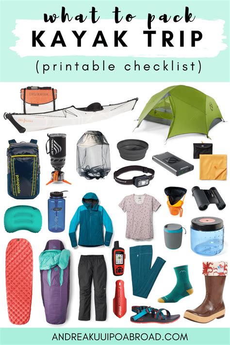 Kayaking Gear List