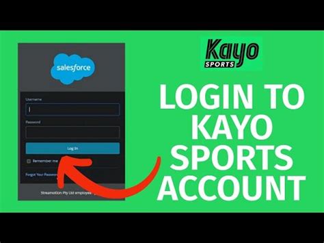 kayo sports account sign in