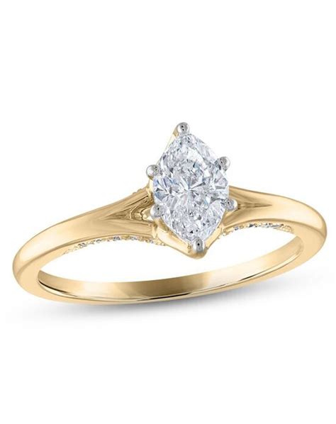 kays yellow gold engagement rings