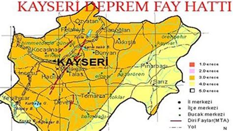 kayseri deprem bölgesi mi