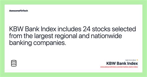 kbw reginal bank index