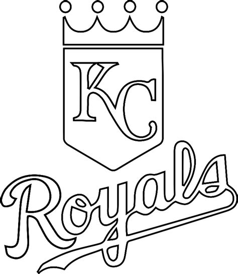 kc royals logo outline