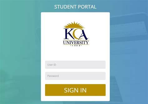 kca student portal registration