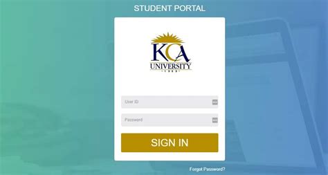 kca students portal sign in