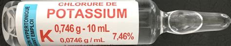 Kcl Ampoule Concentration