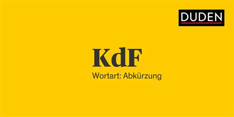 kdf definition