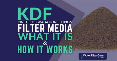 kdf water filter media