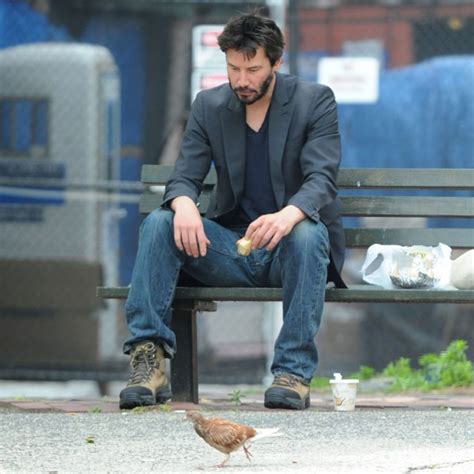 keanu reeves bench meme