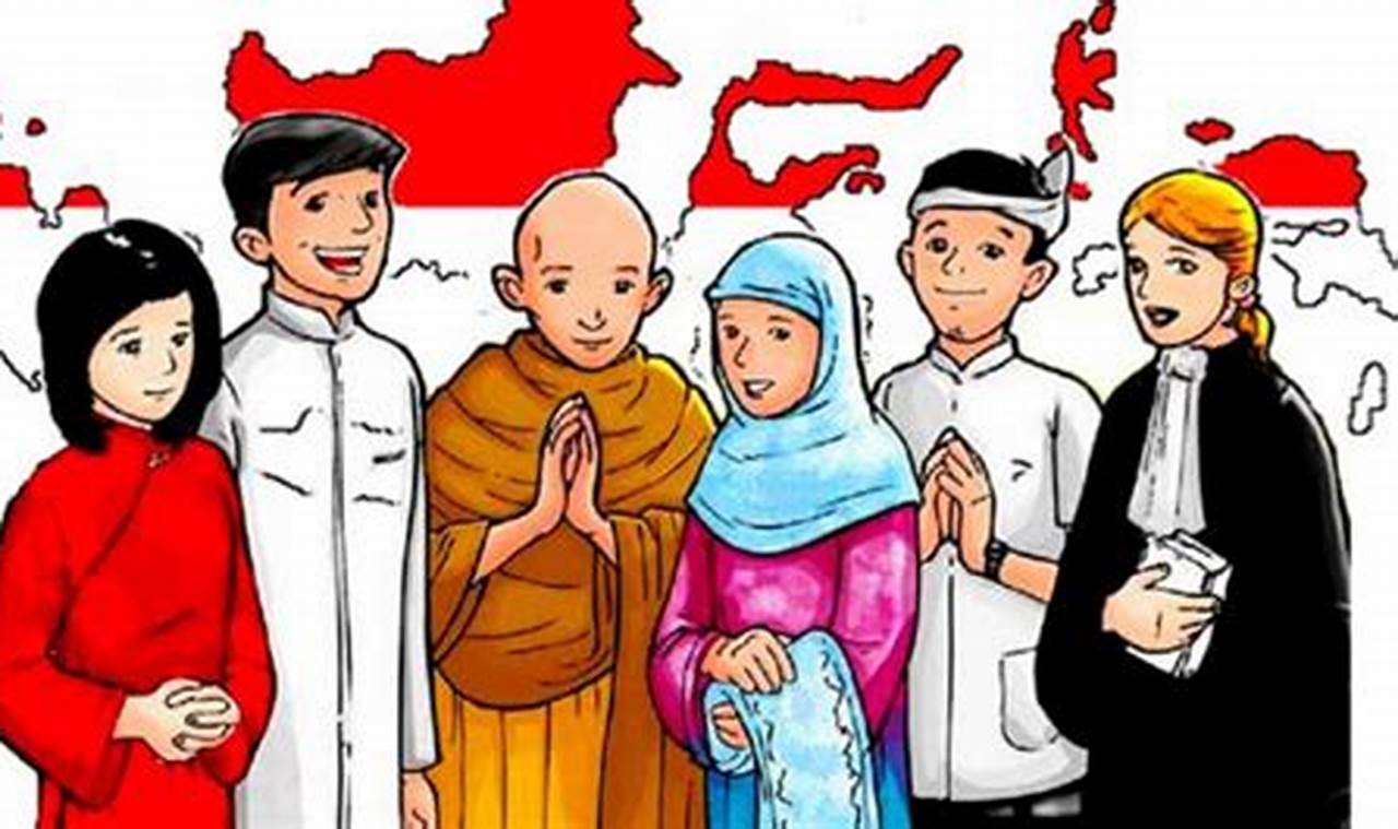 keberagaman masyarakat indonesia berdasarkan agama ditandai dengan