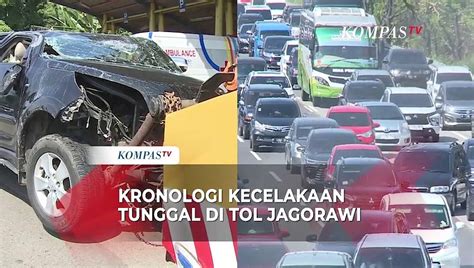 kecelakaan tunggal jagorawi km 33