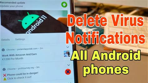 keep getting virus notifications on android