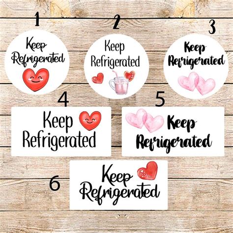 Keep Refrigerated Label Printable