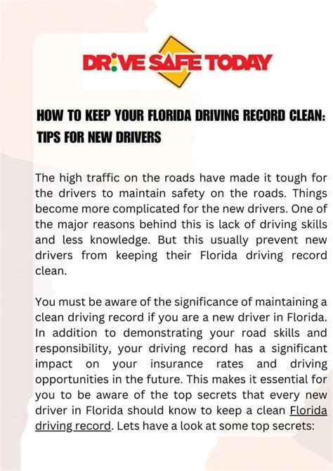 Keep Your Driving Record Clean