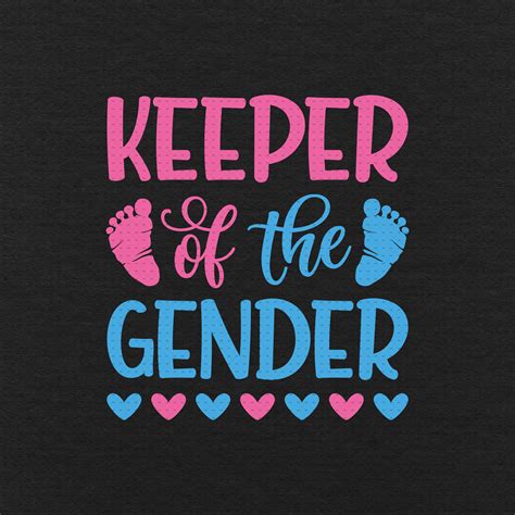 Keeper of the Gender SVG Gender Reveal SVG Baby Feet SVG Etsy Ireland