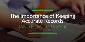 keeping accurate records