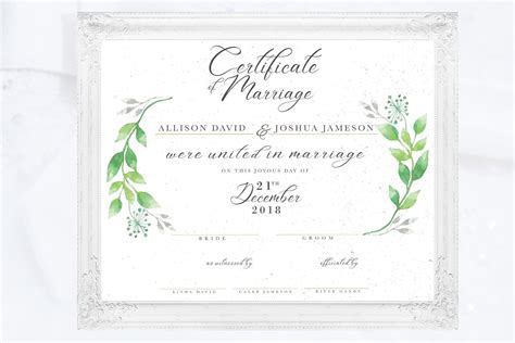 48 Pack 11 x 8.5 in Elegant Marriage Certificate Keepsake Blank with
