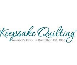 Keepsake Quilting Coupons