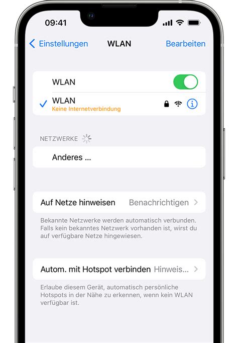 keine internetverbindung bei iphone