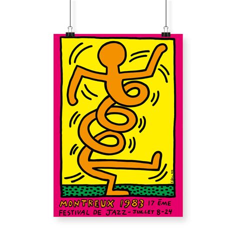 keith haring montreux 1983 poster