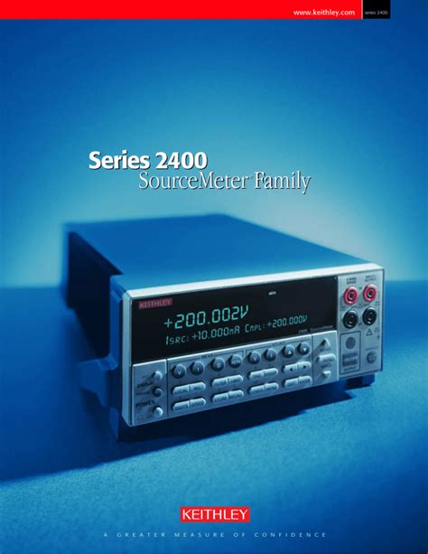 Automating Measurements From a Keithley 2400 SourceMeter SMU Instrument