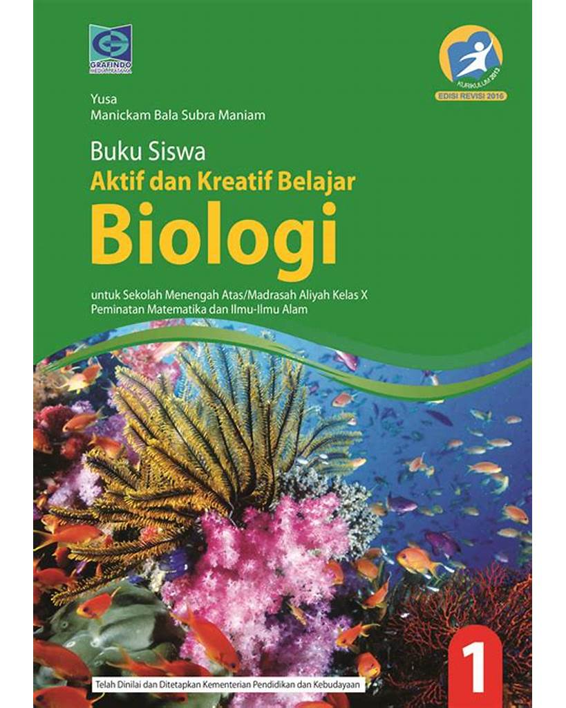 Cover Buku Biologi Kelas 10 Kurikulum 2013