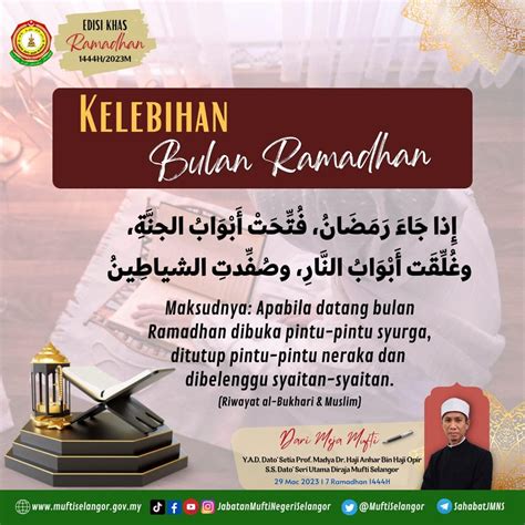 Kelebihan Bulan Ramadhan Menurut Hadis