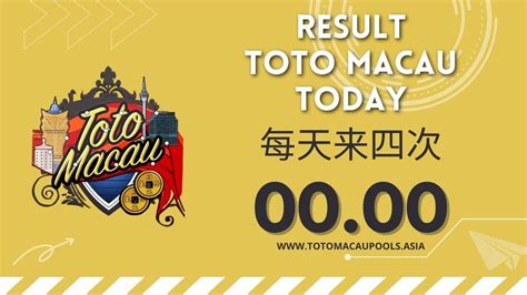 Result Hasil Keluaran Nomor Togel Toto Macau Hari Ini