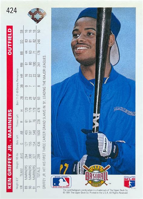 Ken Griffey Jr 92 Upper Deck