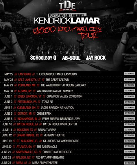 kendrick lamar tour dates
