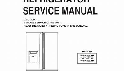 Kenmore Refrigerator Manual 253