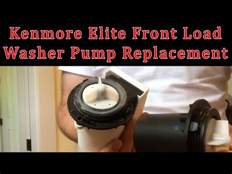 kenmore elite drain pump replacement