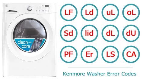 Kenmore Front Load Washer Nd Error Code