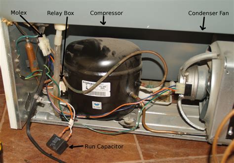 Kenmore refrigerator power source and connections