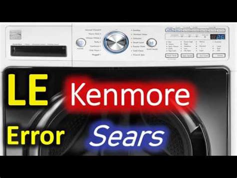 How do I fix the most common Kenmore front load washer error codes