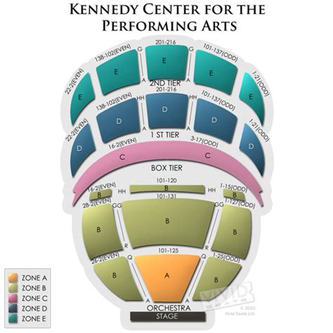 kennedy center seating chart tier 2