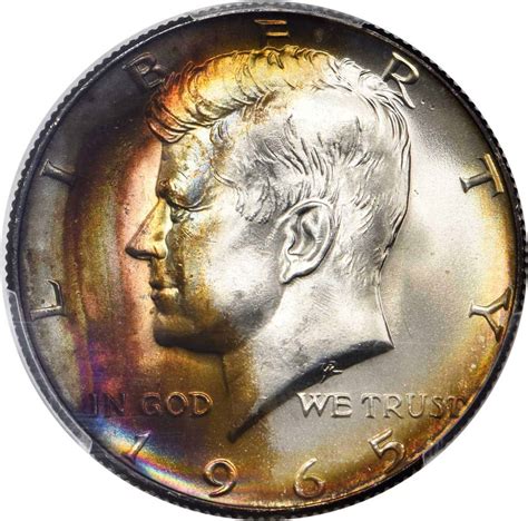 kennedy half dollar coin values 1965