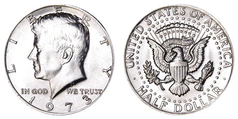 kennedy half dollar coin values 1973